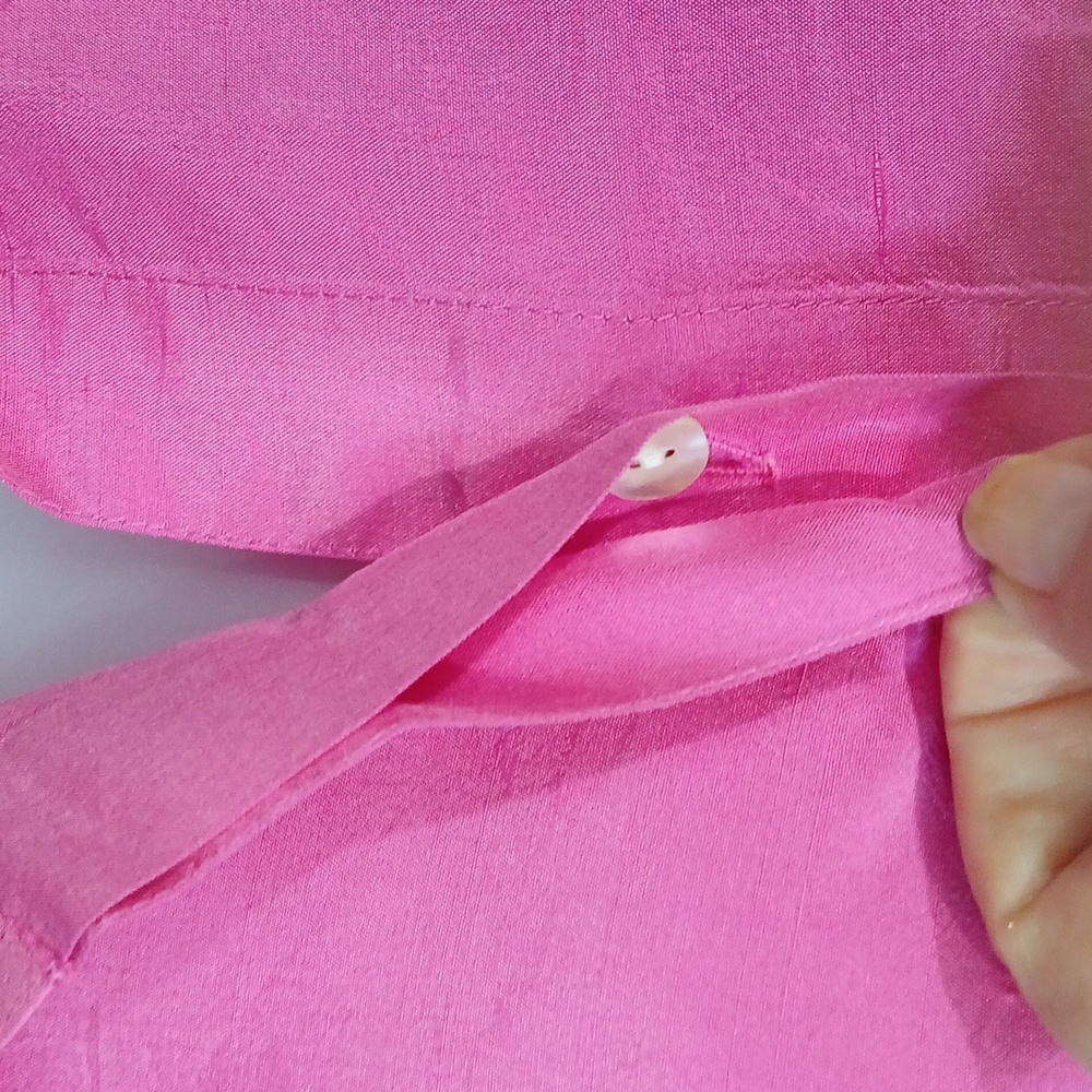 Chicos Pink Silk Sleeveless Blouse L - Picture 2 of 5